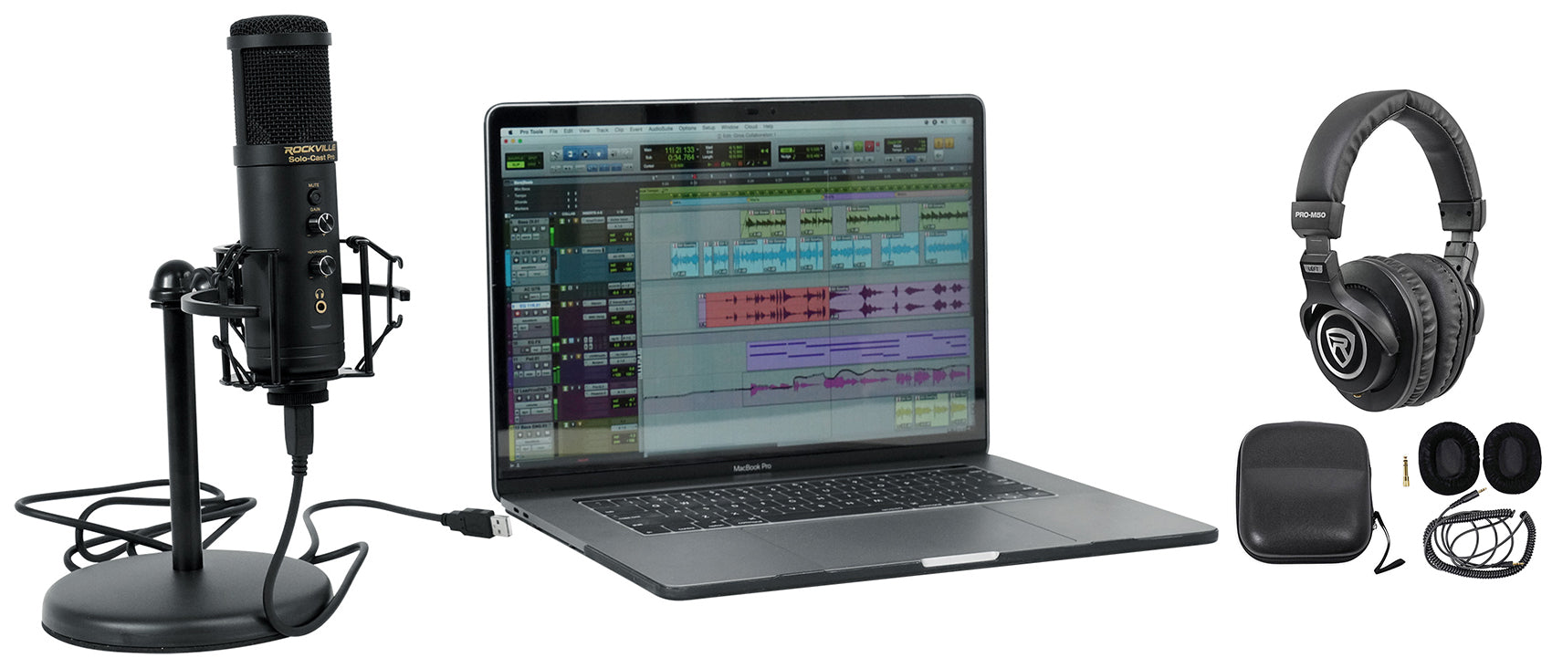 Solo-Cast Pro + PRO‑M50 Headphones Bundle