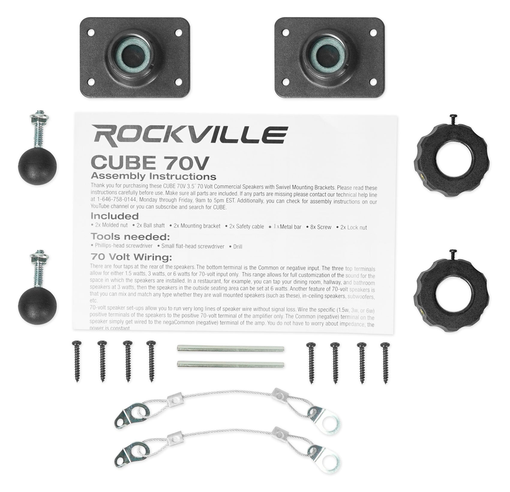 CT80‑SUB + Cube 70V Black 2-Pack Bundle