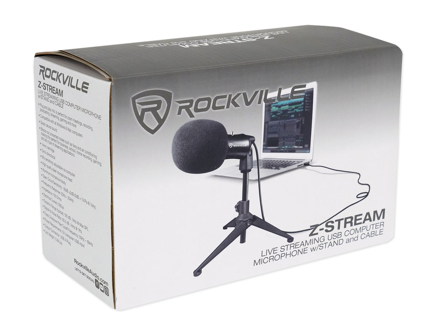 Z‑Stream USB Microphone + CR3‑X Studio Monitors Bundle