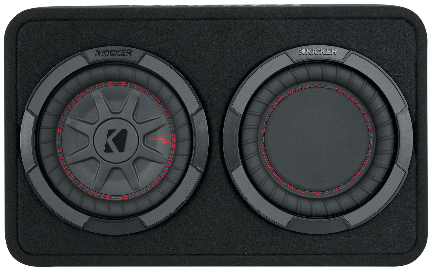 Kicker 48TCWRT82 COMPRT8 8" 600W Loaded Shallow Subwoofer+Mono Amplifier+Amp Kit