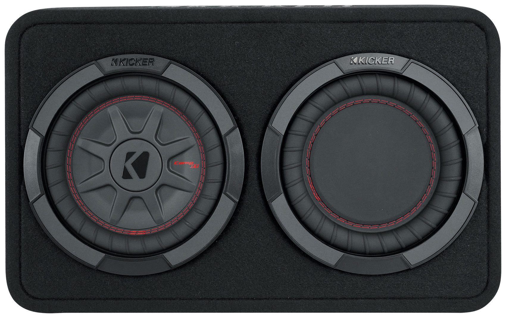 Kicker 48TCWRT82 COMPRT8 8" 600W Loaded Shallow Subwoofer+Mono Amplifier+Amp Kit