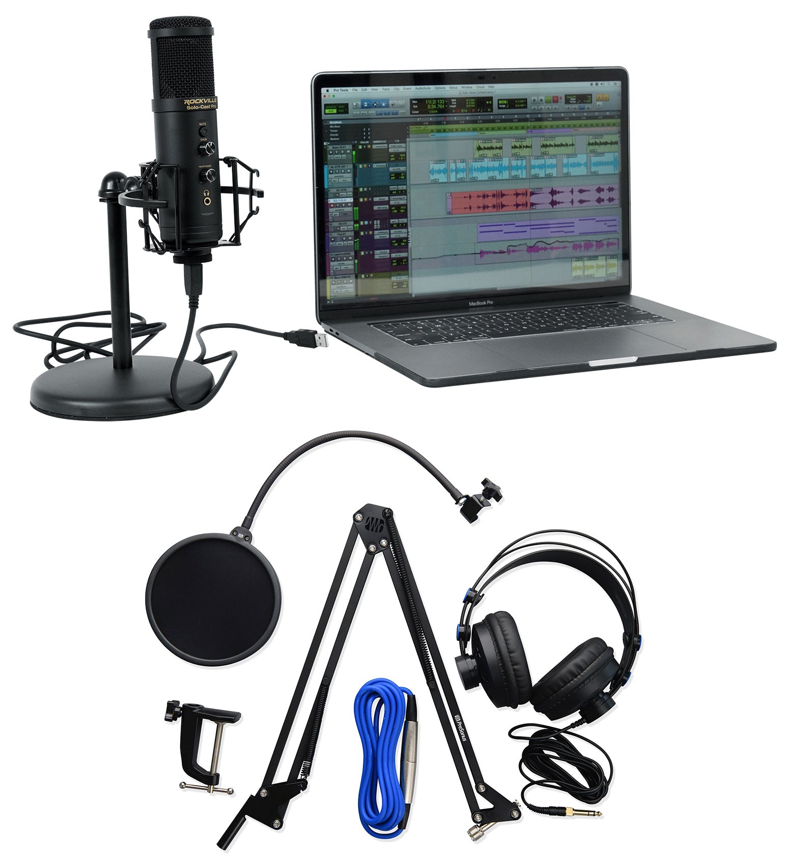 Solo-Cast Pro + Broadcast Accessory Pack Bundle