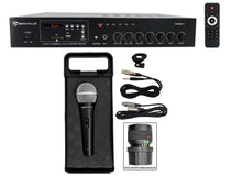 RCS80-1 60W Amplifier + RMC-XLR Wired Microphone Bundle