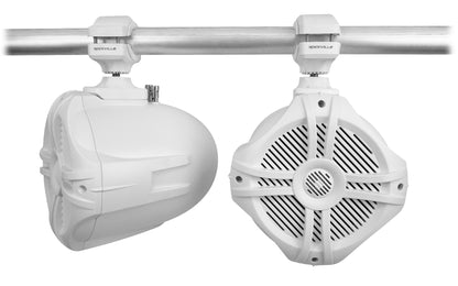 Soundstream MHU-32 Marine Boat Bluetooth Receiver+(2) 6.5" White Tower Speakers