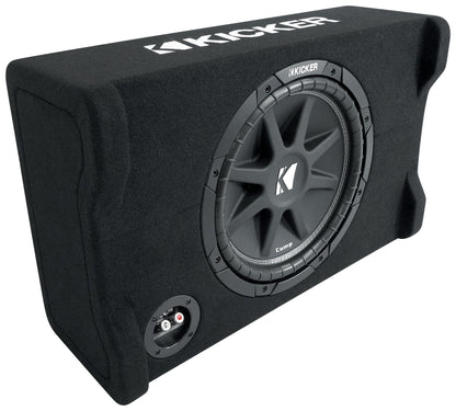 KICKER 48CDF124 Comp12 12" 300w Down Firing Car Subwoofer+Mono Amplifier+Amp Kit