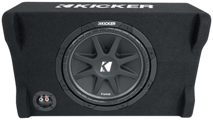 KICKER 48CDF124 Comp12 12" 300w Down Firing Car Subwoofer+Mono Amplifier+Amp Kit