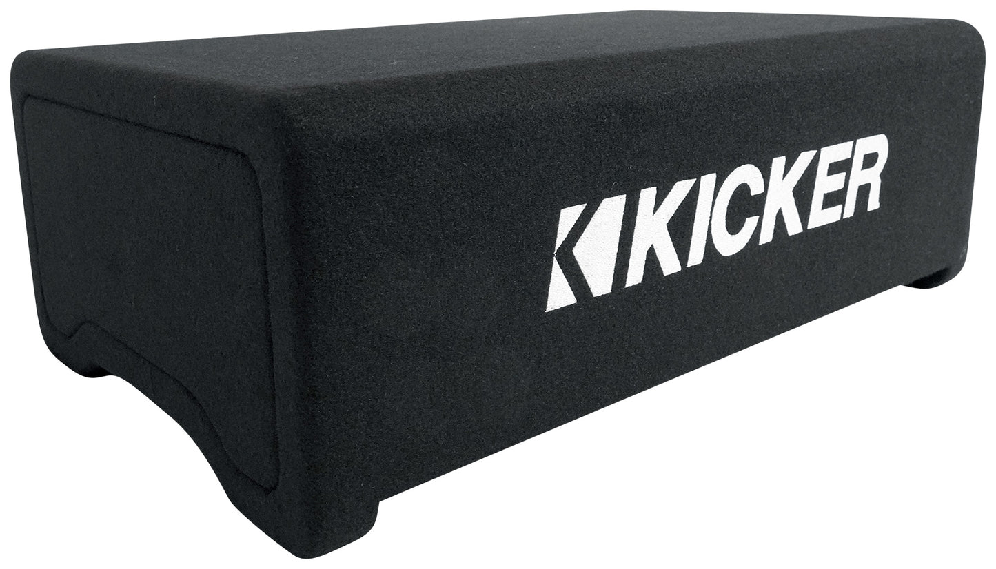 KICKER 48CDF124 Comp12 12" 300w Down Firing Car Subwoofer+Mono Amplifier+Amp Kit