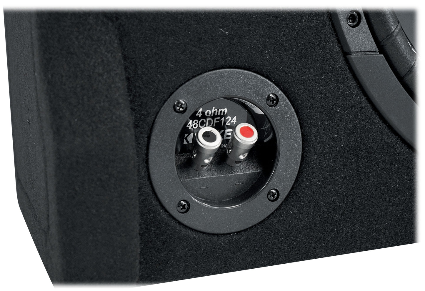 KICKER 48CDF124 Comp12 12" 300w Down Firing Car Subwoofer+Mono Amplifier+Amp Kit