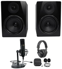 APM6B Black + Solo-Cast Pro USB Mic Bundle