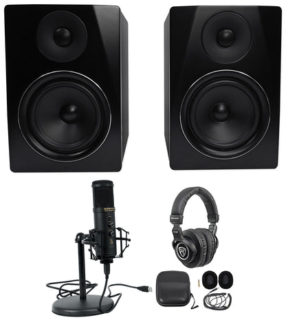 APM6B Black + Solo-Cast Pro USB Mic Bundle