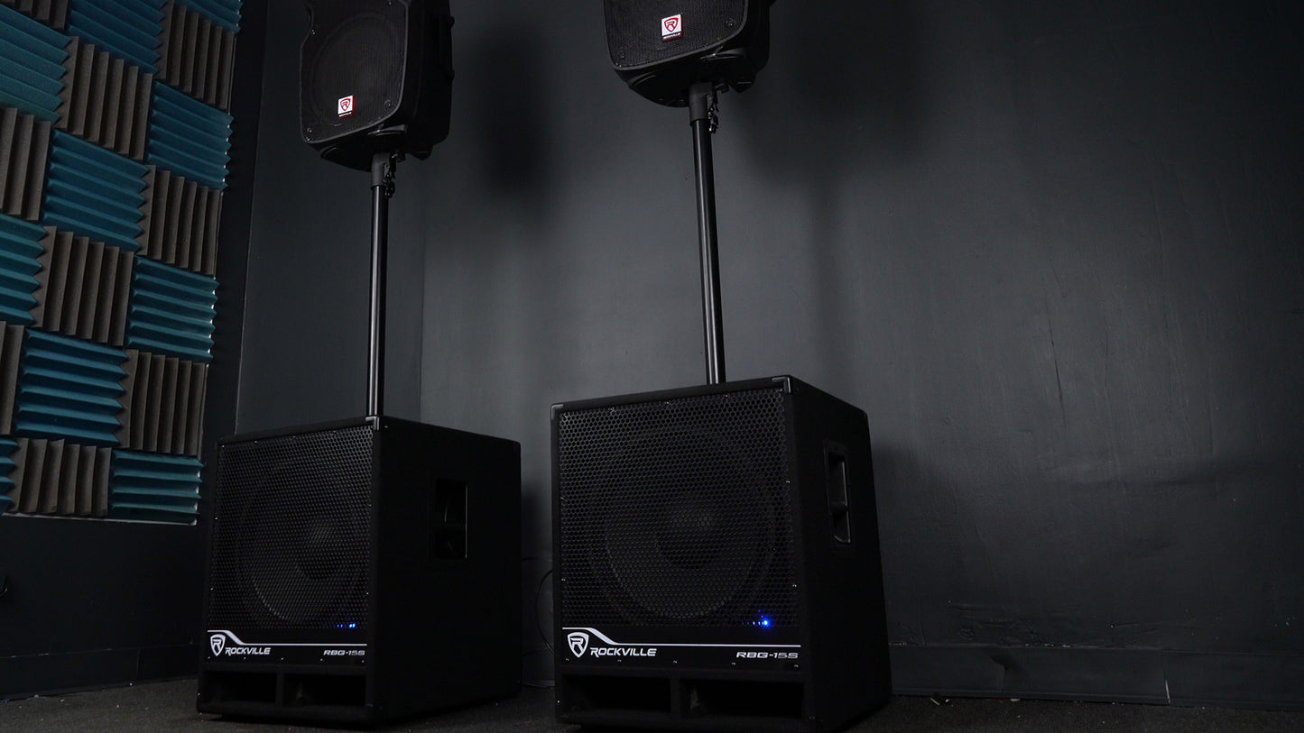 TITAN 12 2-Pack + 15" Powered Sub & Dual Mount Bundle