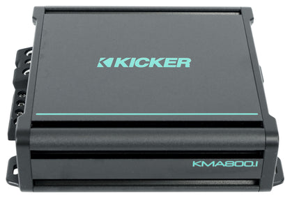 KICKER 48KMA8001 800 Watt 1-Ohm Marine/Boat Mono Sub Amplifier+Amp Kit KMA800.1