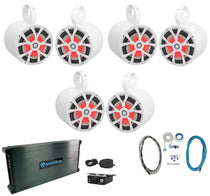 RKL80MW White 6-Pack + DBM65 6‑Channel Amp Bundle