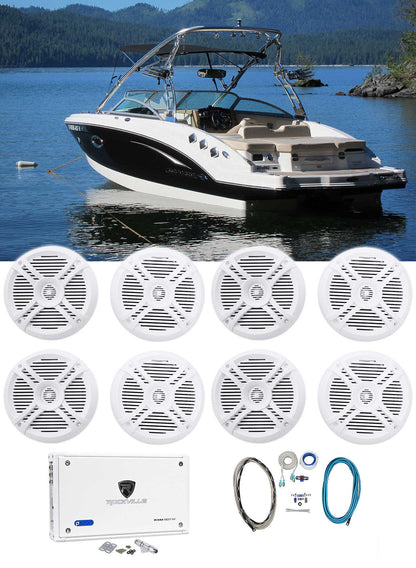 4-Pair RMSTS65W+RXM8BTW BOAT