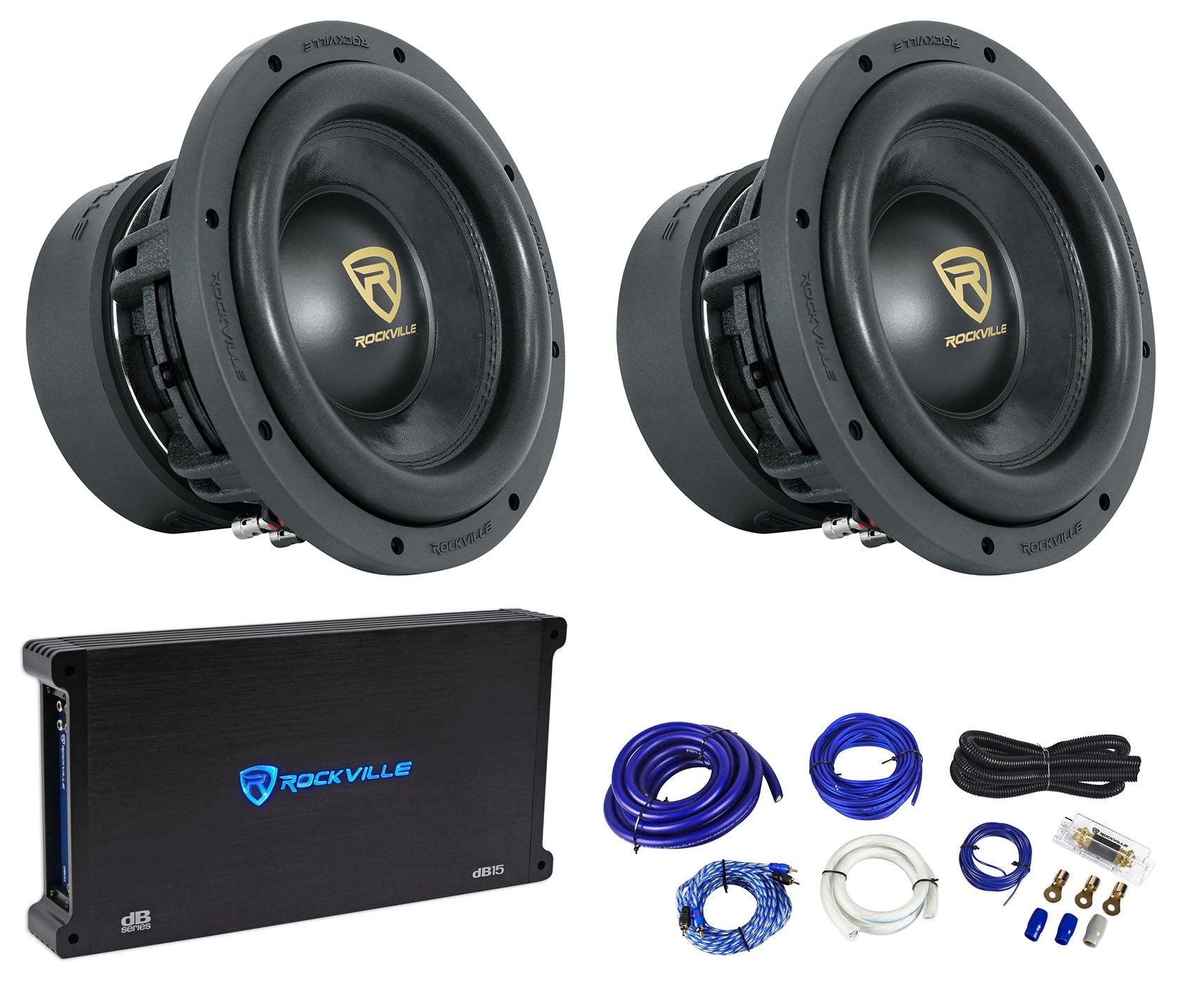 W10K9D2 V3 10" Subwoofers 2-Pack + dB15 Amplifier Bundle