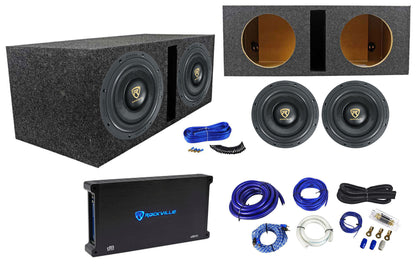 W10 K9 Series 10" Subwoofers 2-Pack + dB15 Amplifier Bundle