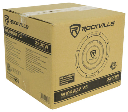 W10K9D2 V3 10" Subwoofers 2-Pack + dB15 Amplifier Bundle