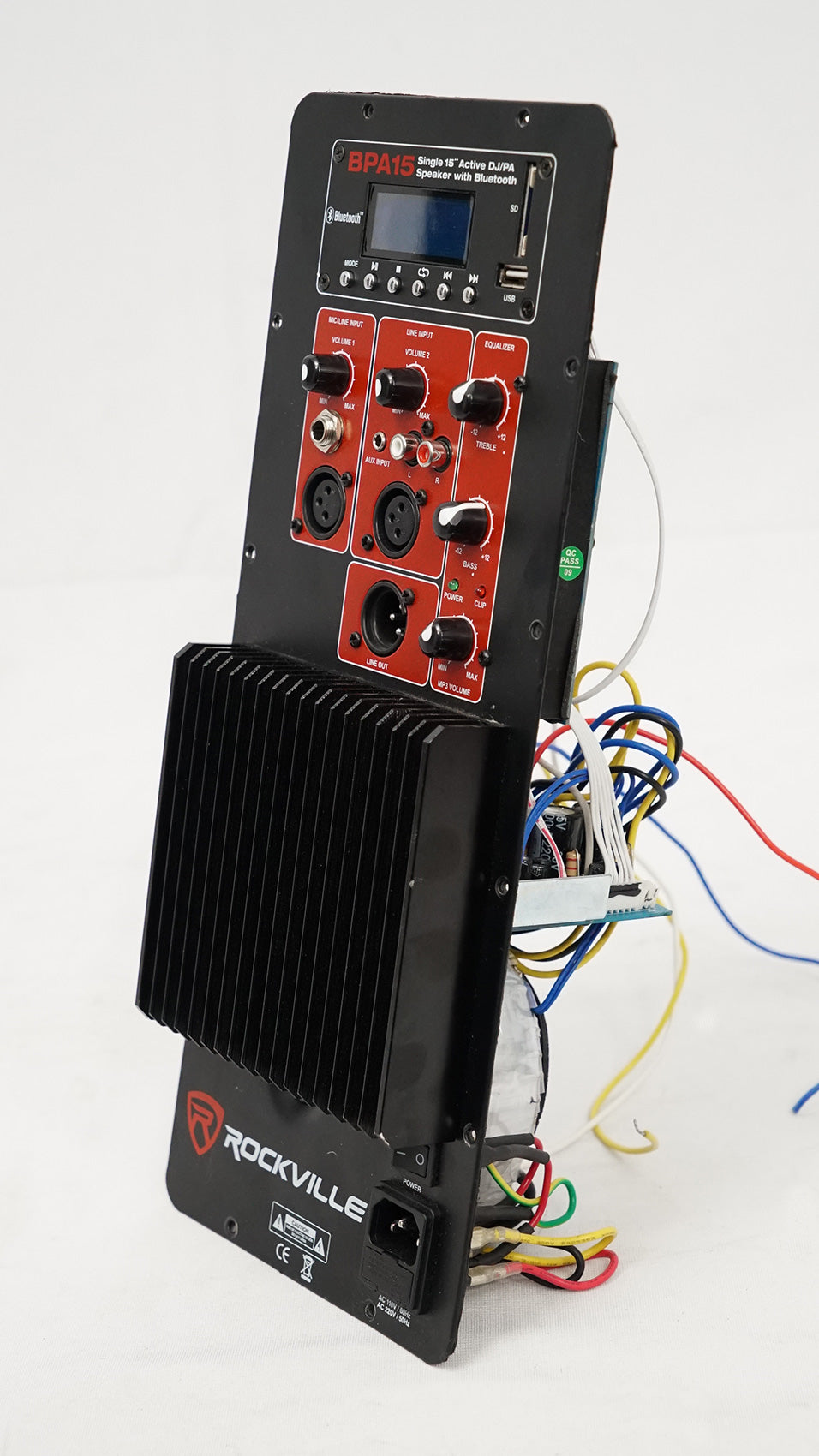 200 Watt RMS Pro Audio Powered Speaker Amplifier Plate Module with Bluetooth+XLR for BPA15