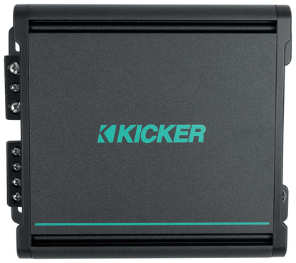 KICKER 48KMA1502 150 Watt 2-Channel Marine Boat Amplifier+Amp Kit KMA150.2