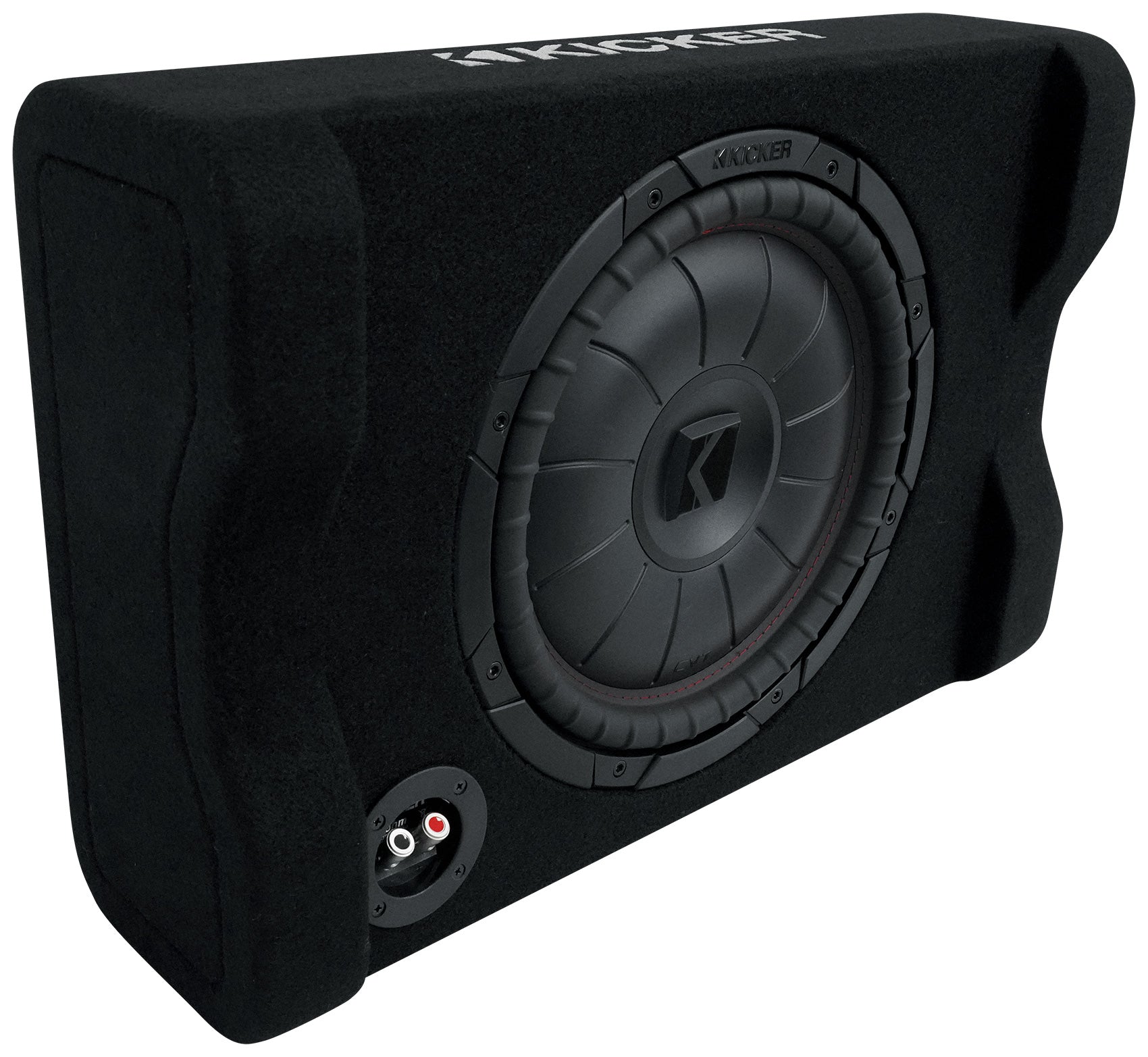 KICKER 48CVTDF122 CVTDF Down-Firing 12" 800w Subwoofer+Sub Box+Amplifier+Amp Kit