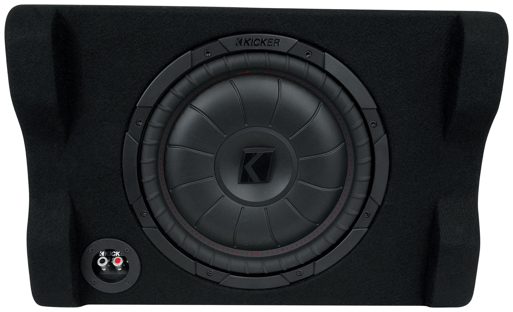KICKER 48CVTDF122 CVTDF Down-Firing 12" 800w Subwoofer+Sub Box+Amplifier+Amp Kit