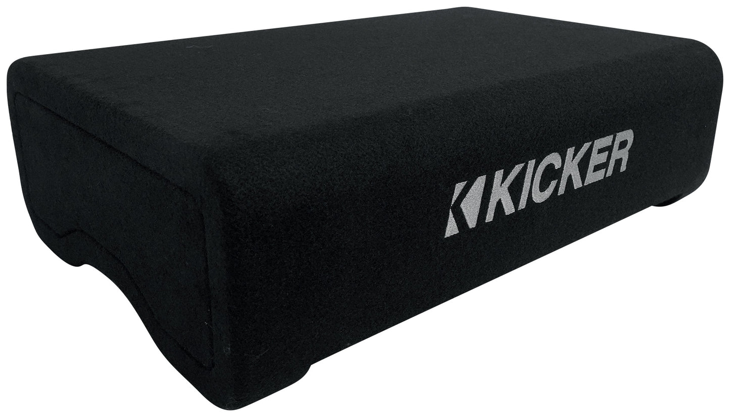 KICKER 48CVTDF122 CVTDF Down-Firing 12" 800w Subwoofer+Sub Box+Amplifier+Amp Kit