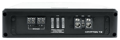 KRYPTON T2 Car Amplifier + 4 AWG Amp Wiring Kit Bundle