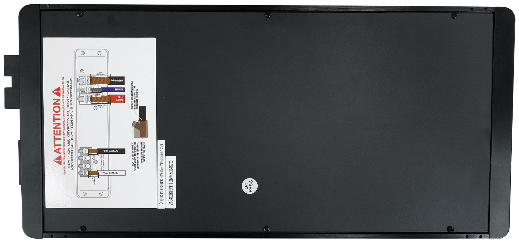 KRYPTON-M5 Mono Amplifier + RWK01 0 AWG Install Kit Bundle