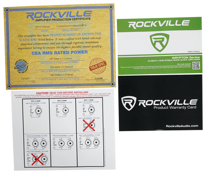 KRYPTON M0 Mono Amplifier + 4‑Gauge Amp Wiring Kit Bundle