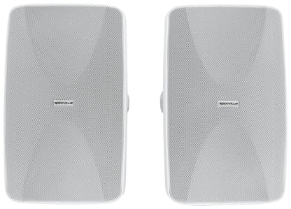 WET-6525 White 8-Pack + RCS350-6 Amplifier Bundle