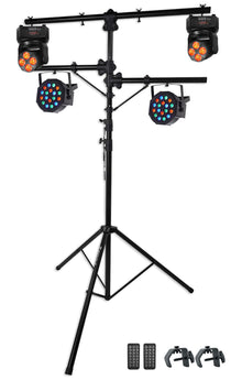 RVLS1 Lighting Tree + RockOn-7 2-Pack + RockPAR50 2-Pack Bundle