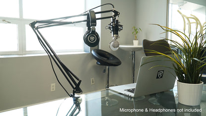 Audio Technica AT2040 Microphone Broadcast Podcast Podcasting Mic + Boom Arm