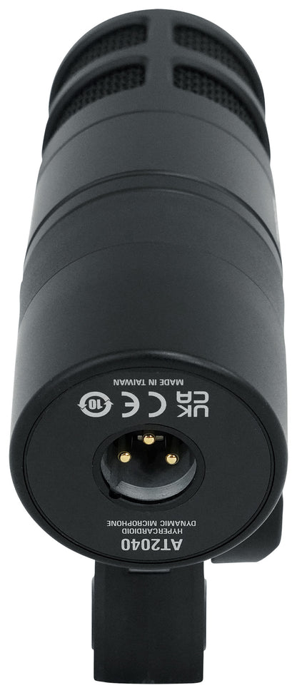 Audio Technica AT2040 Microphone Broadcast Podcast Podcasting Mic + Headphones