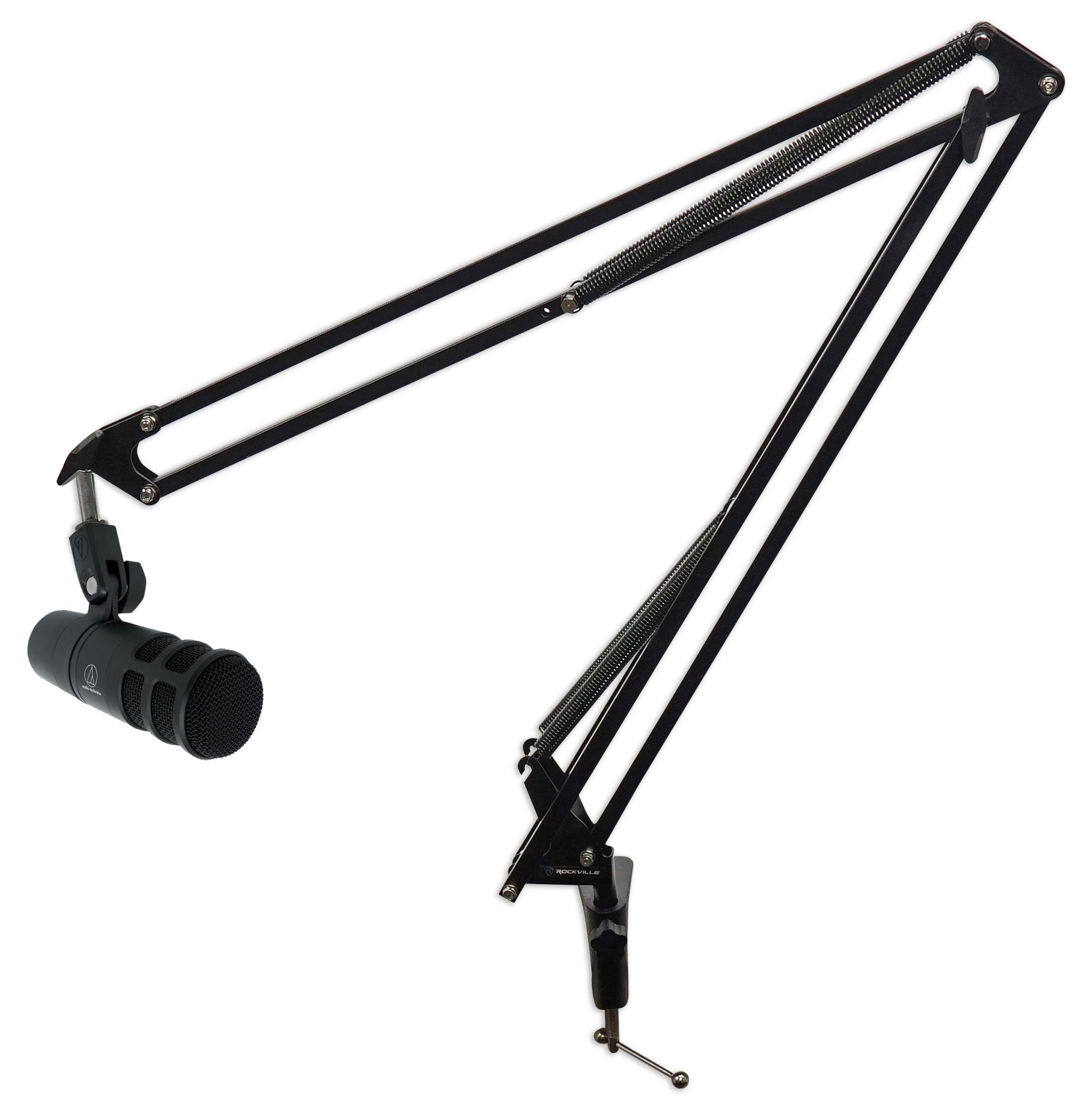 Audio Technica AT2040 Microphone Broadcast Podcast Podcasting Mic + Boom Arm