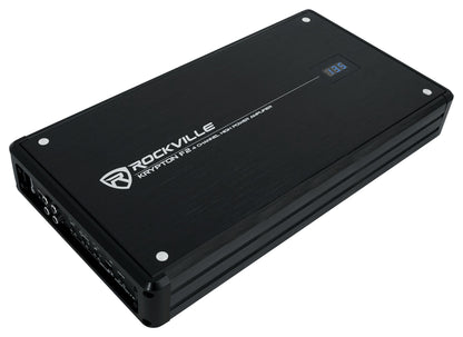 KRYPTON F2 4‑Channel Amplifier + 4‑Gauge 4‑Channel Amp Wiring Kit Bundle