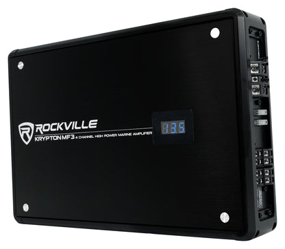 KRYPTON MF3 Marine Amplifier + RMWK4 Wiring Kit Bundle