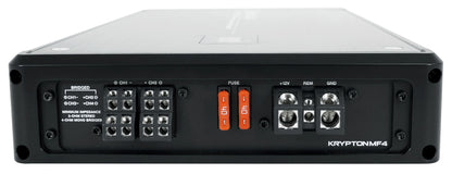 KRYPTON MF4 Marine Amplifier + 4 AWG Kit + 25' Marine RCA Bundle