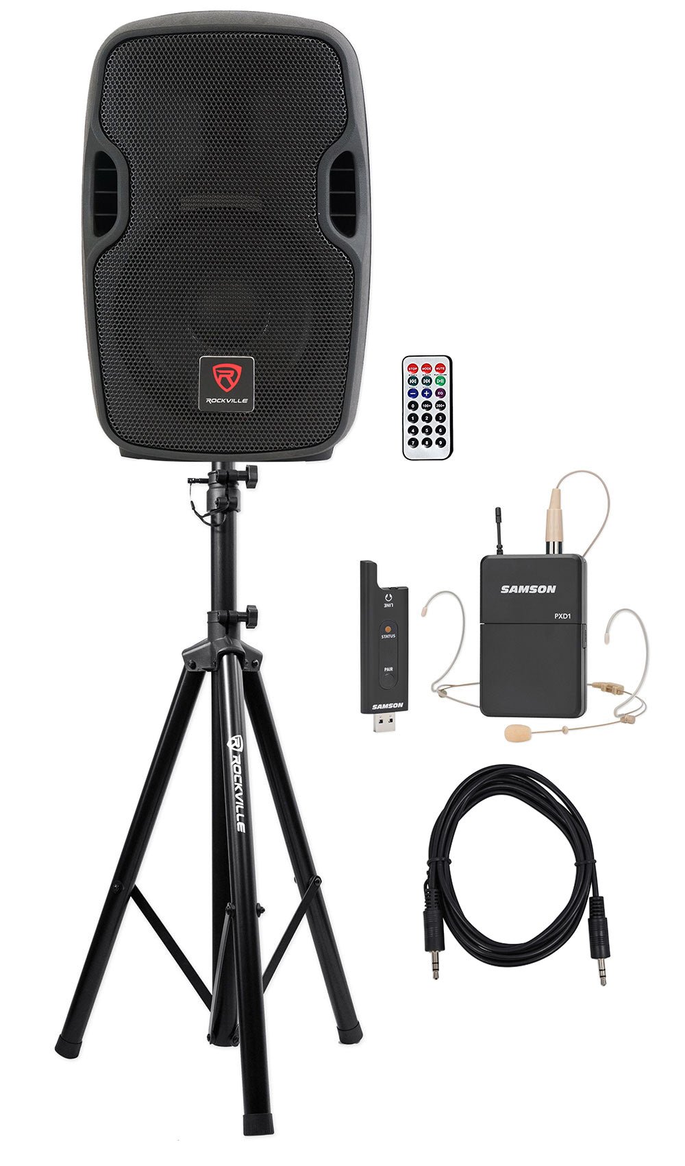 BPA8 8" Speaker + Headset Wireless Mic Bundle