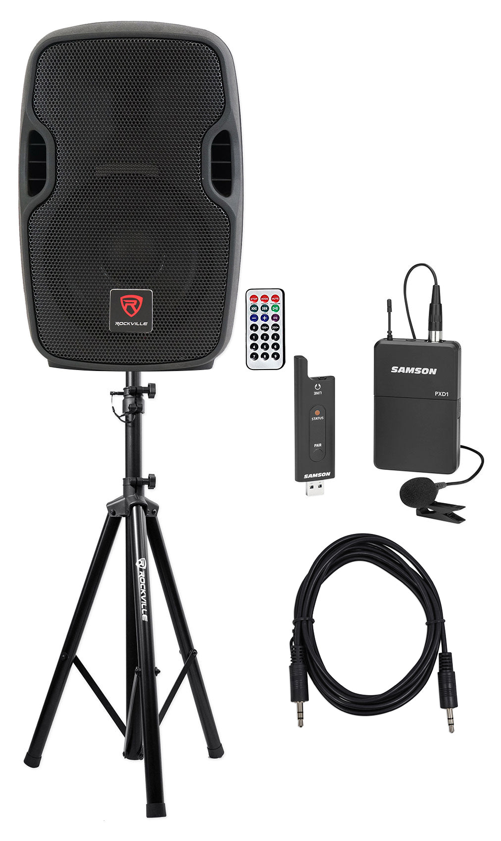 BPA8 8" Speaker + Lavalier Mic AV Bundle