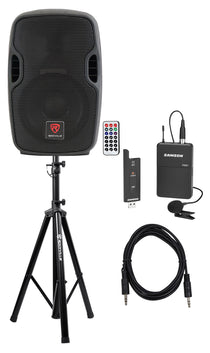 BPA8 8" Speaker + Lavalier Mic AV Bundle