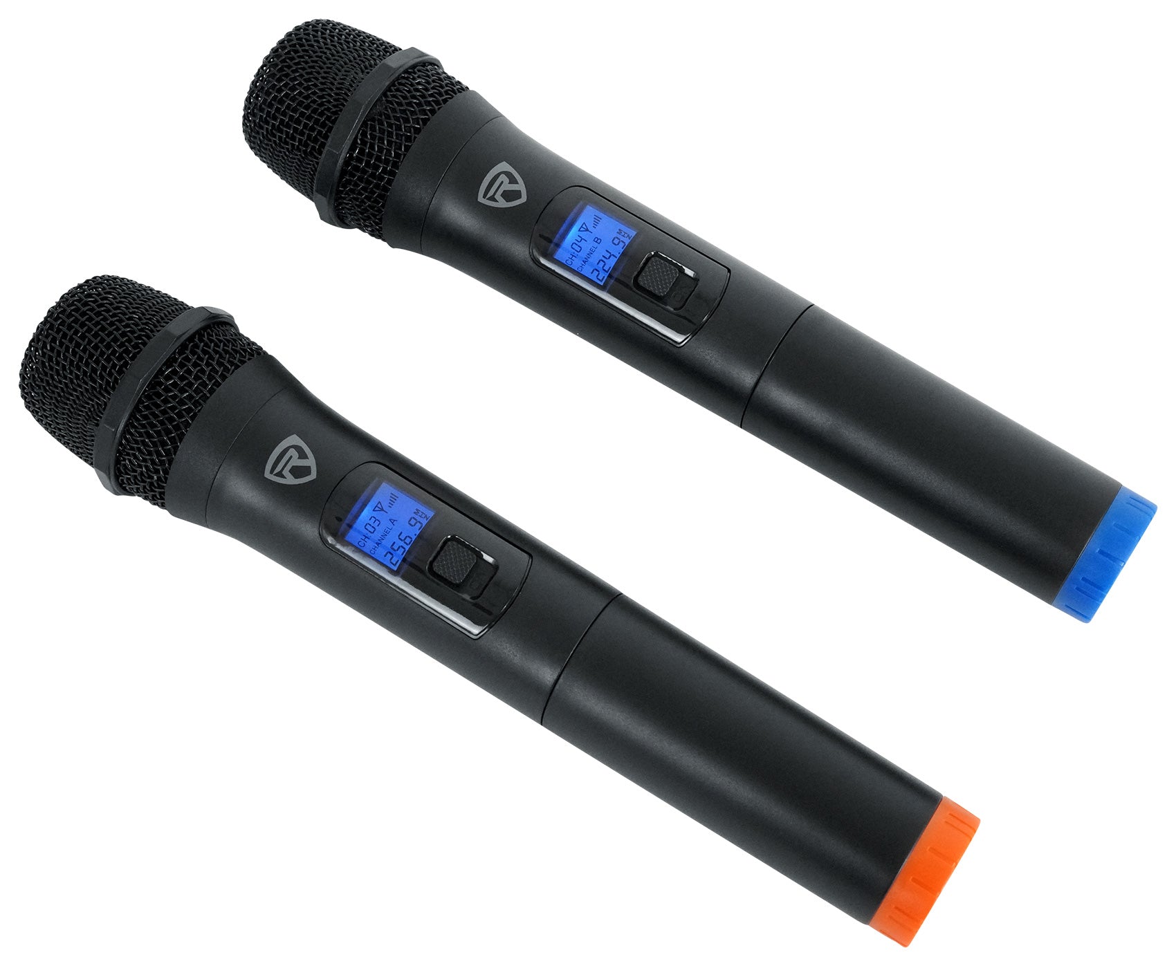 BLUAMP 150 + RockShelf 54B 5.25" Speakers + Wireless Mics Bundle