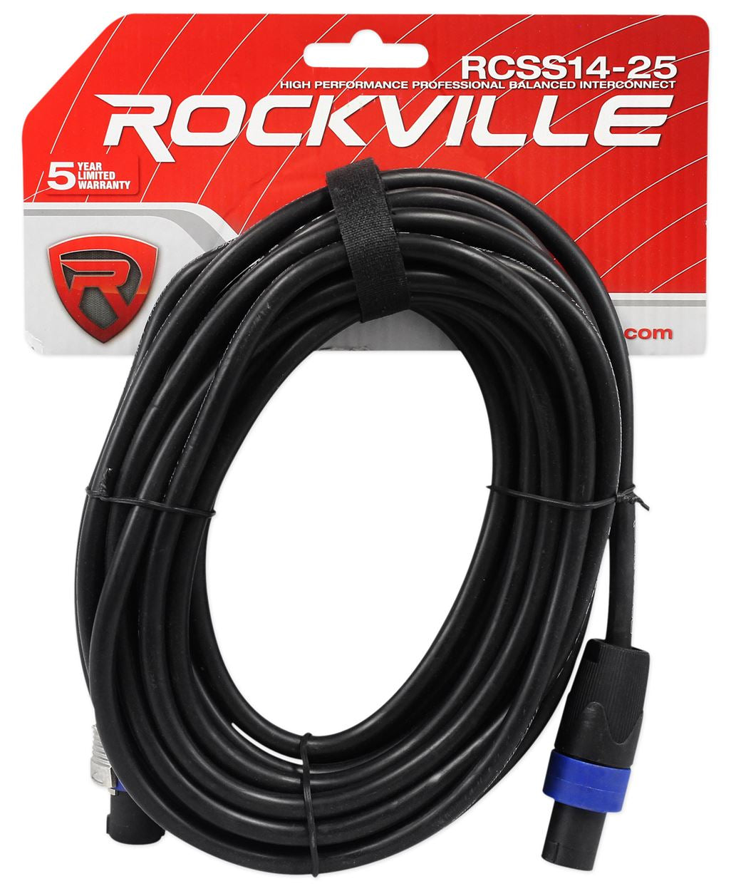 D12 Amplifier + 25' Speakon Cables 2-Pack Bundle