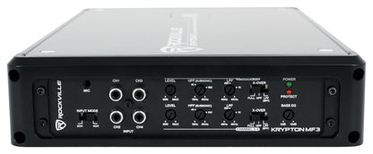 RMC65W 6.5" Marine Speakers 2-Pack + KRYPTON MF3 Amplifier Bundle