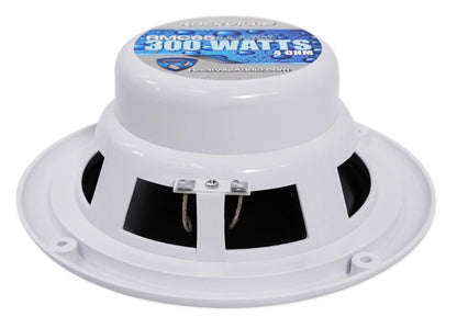RMC65W 6.5" Marine Speakers 2-Pack + KRYPTON MF3 Amplifier Bundle