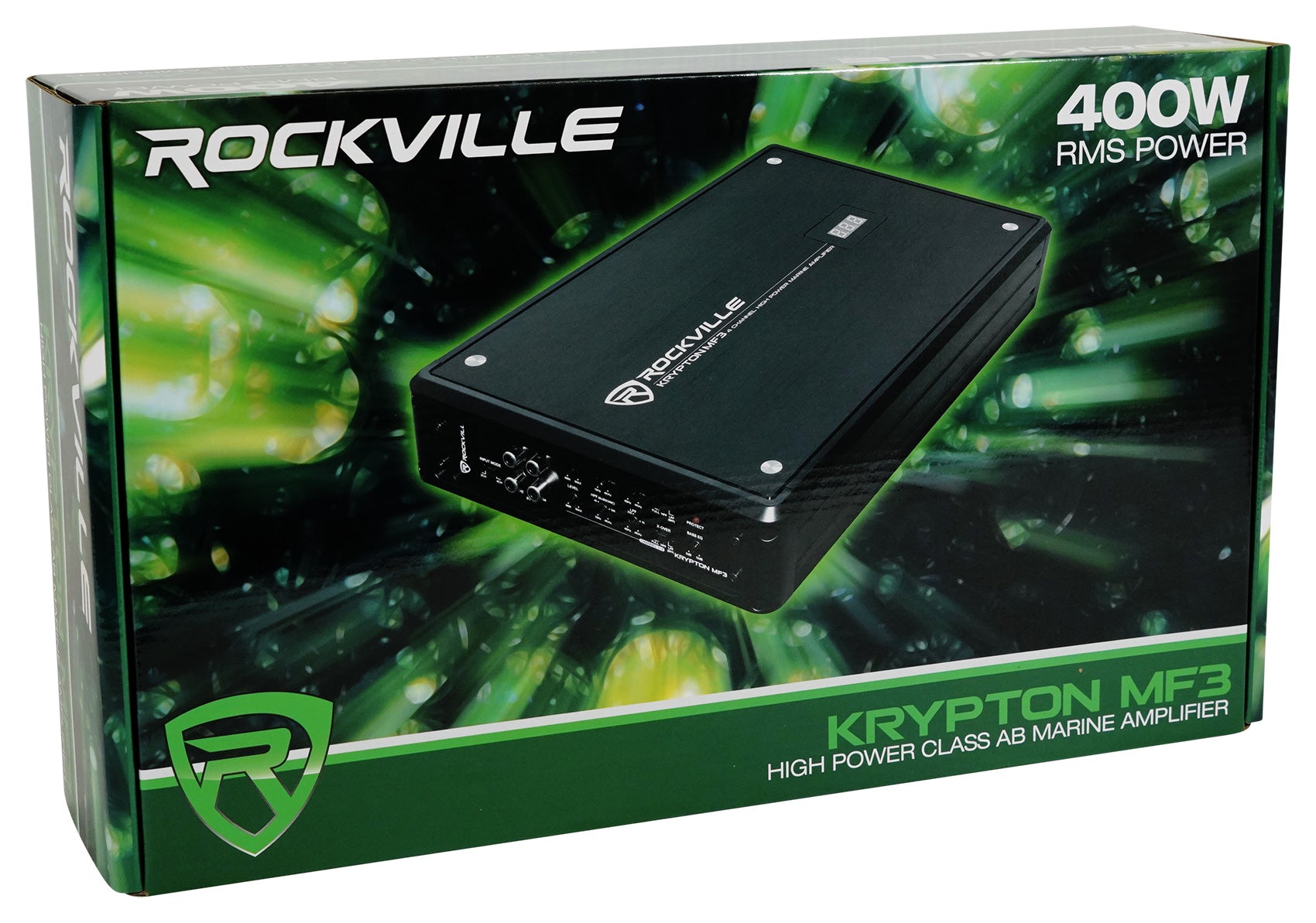 KRYPTON MF3 Amp + (2) Pairs RMC65W Speakers + RockerBT + Marine Wiring Bundle