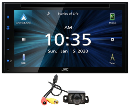 JVC KW-V66BT 6.8" CD/DVD Player Apple Carplay Bluetooth Android Receiver+Camera