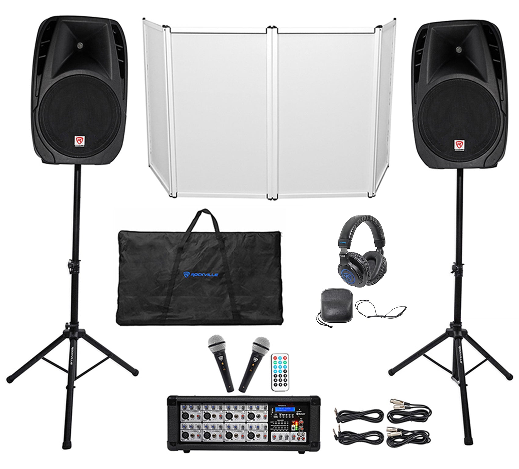 RPG2X15 PA System + DJ Event Facade Bundle