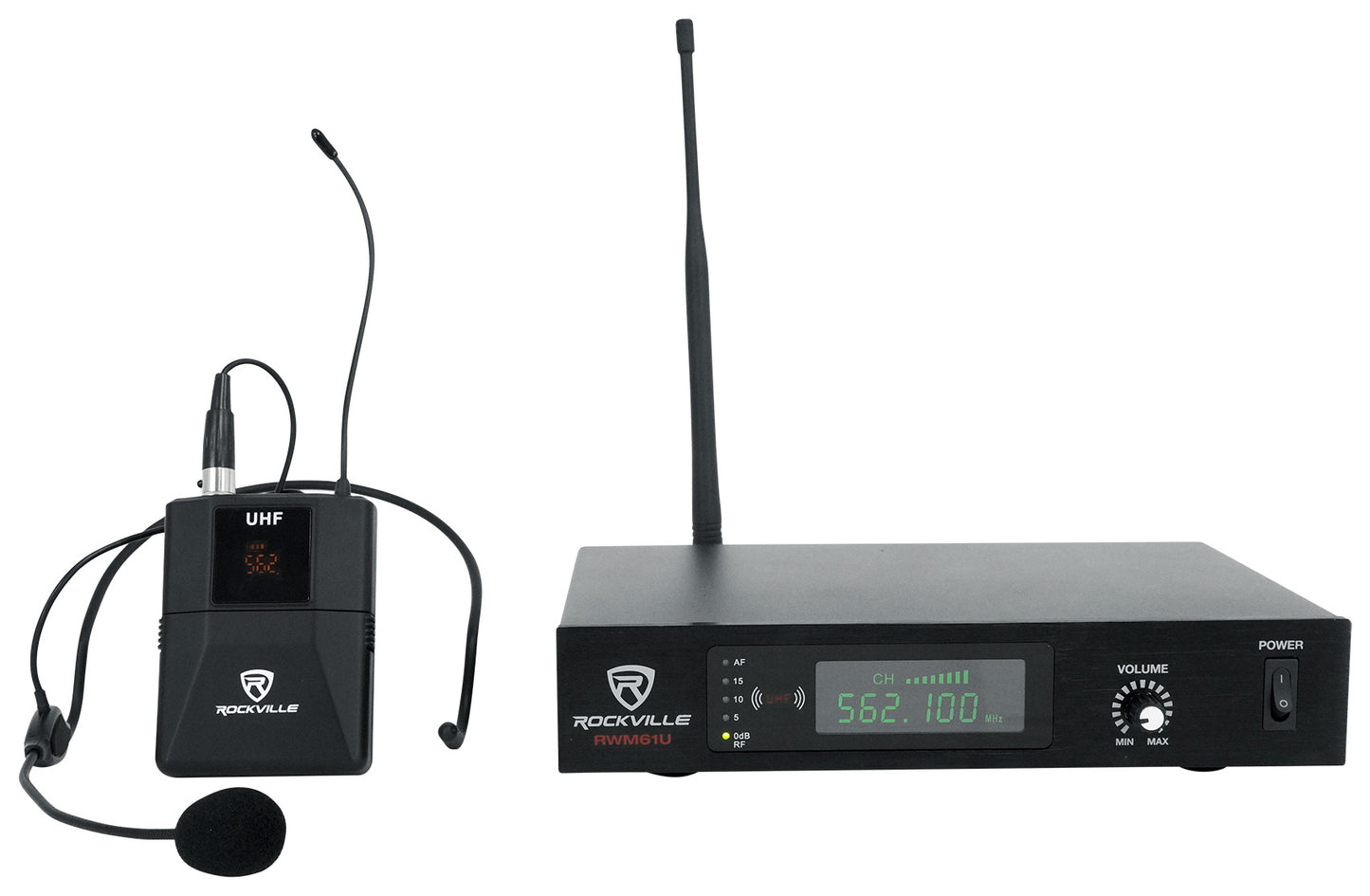 RAM15BT Rechargeable PA Speaker + RVES05 Stand + RWM61U Headset Mic Bundle