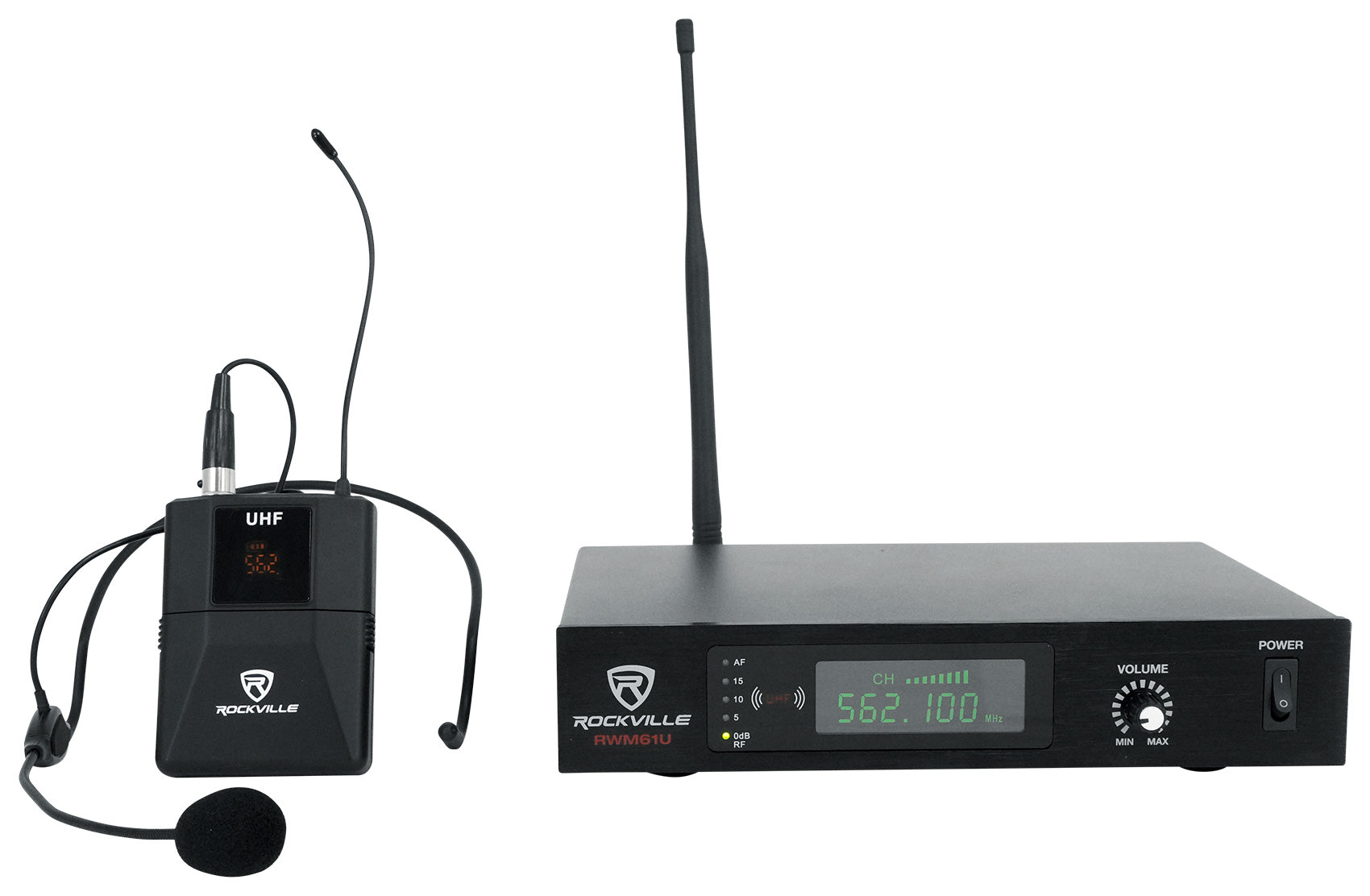 RAM15BT Rechargeable PA Speaker + RVES05 Stand + RWM61U Headset Mic Bundle