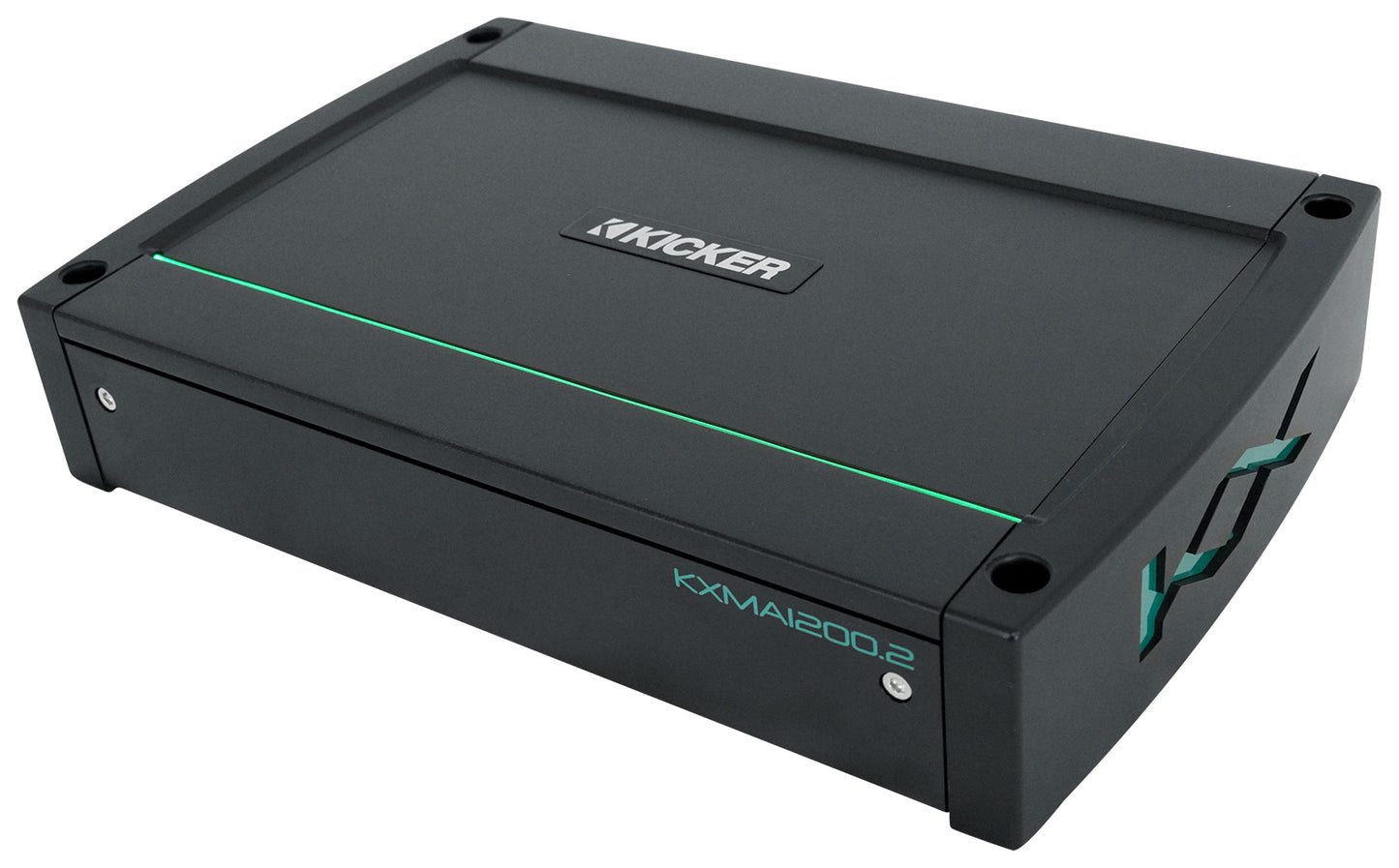 KICKER 48KXMA12002 1200 Watt 2-Channel Marine Boat Amplifier+Amp Kit KXMA1200.2